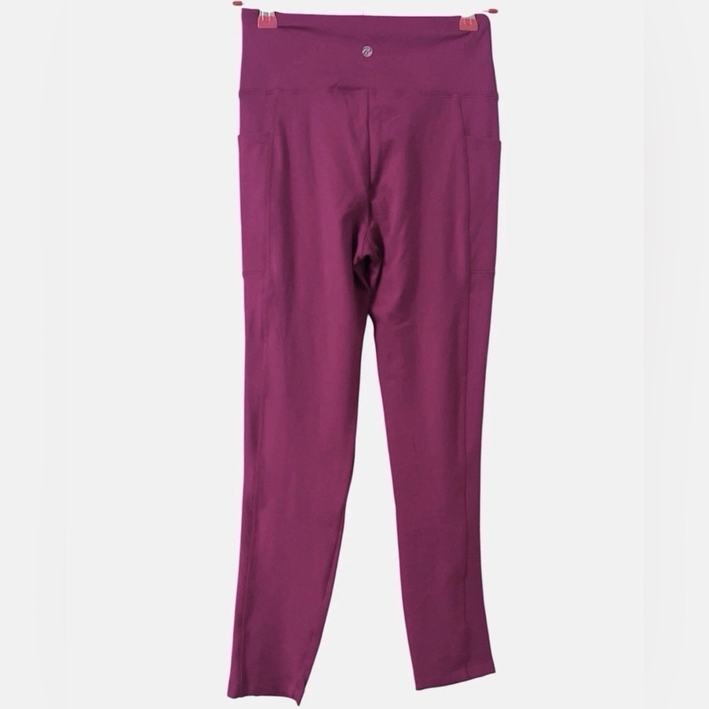 Bally Total Leggings High Rise Pocket Jogging Yoga Fitness Fuchsia Size S - Picture 8 of 11